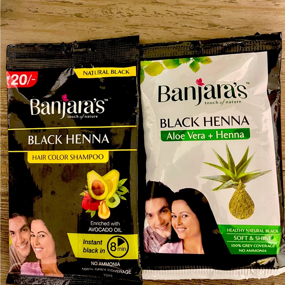 Black Henna Hair Color  - Natural Black